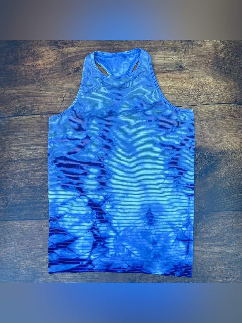 Lululemon Swiftly Tech High Neck Racerback Tank Top In Shibori Stripe Size 8